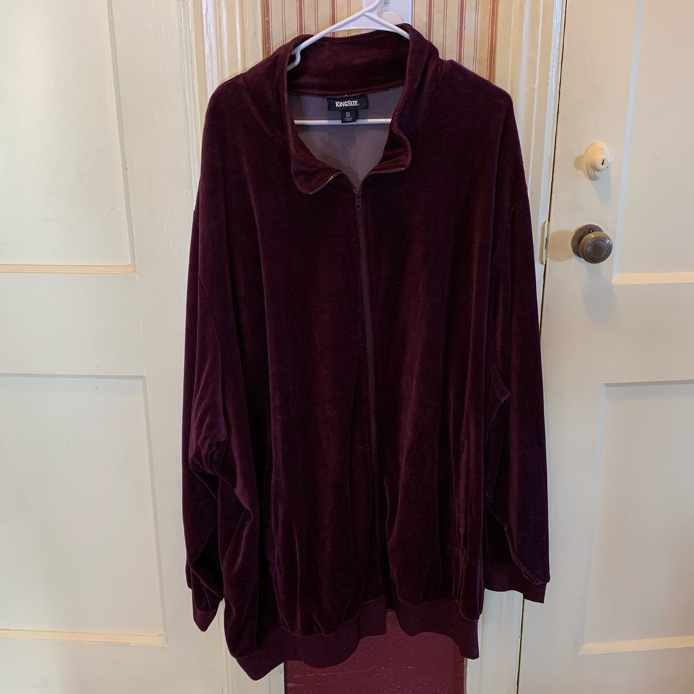 Men’s Velour Jacket KingSize 5XL Big